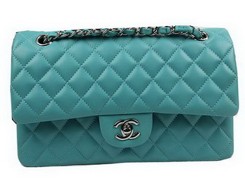 Chanel 2.55 Series Bags Green Original Leather CFA1112 Silver