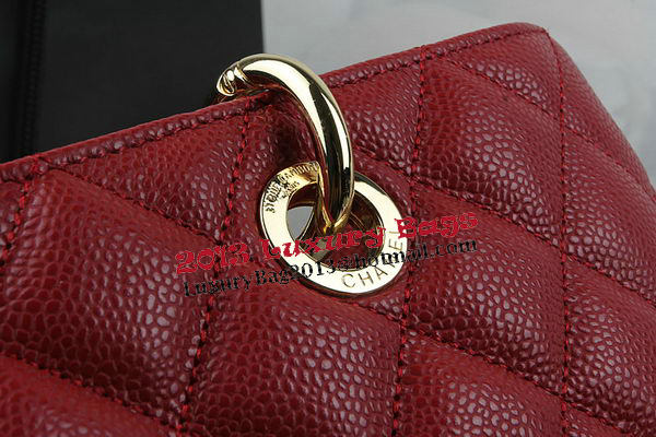 Chanel Classic Coco Bag Red GST Caviar Leather A50995 Gold