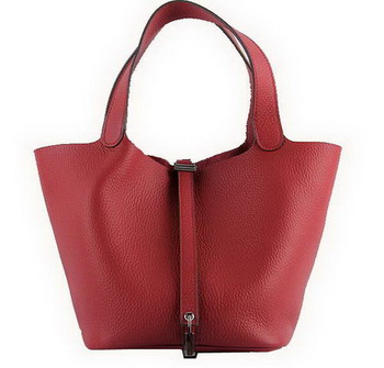 Hermes Picotin Lock MM Bags Clemence Leather H8616 Red