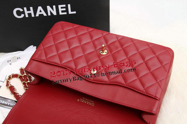 Chanel Jumbo Double Flaps Bags Original Lambskin Leather A36097 Burgundy