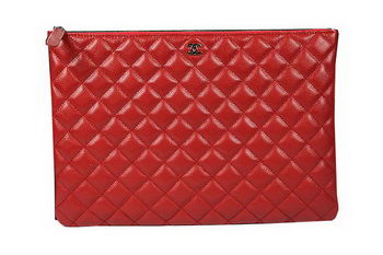 Chanel Clutch Bag Original Cannage Pattern Leather A69254 A69253 Red