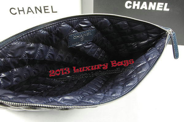 Chanel Clutch Bag Original Cannage Pattern Leather A69254 A69253 Royal