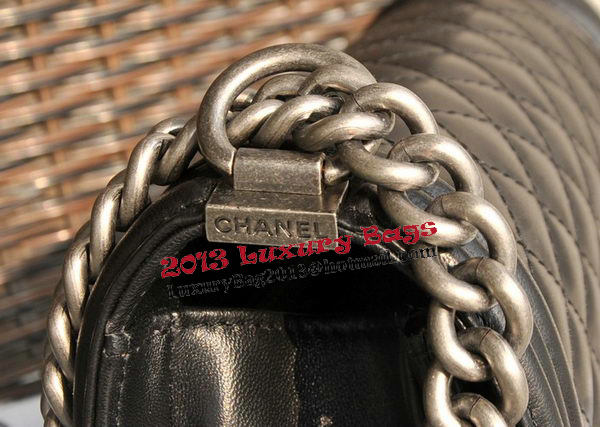 Boy Chanel Original Lambskin Leather Flap Shoulder Bag A67086 Black