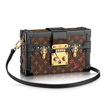 Louis Vuitton M40273 Petite Malle Monogram Canvas Bag