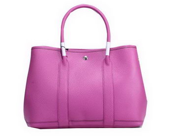 Hermes Garden Party 36cm Tote Bag Grainy Leather Lavender