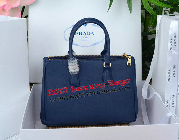 Prada Saffiano Leather Tote Bag PBN1801 Royal