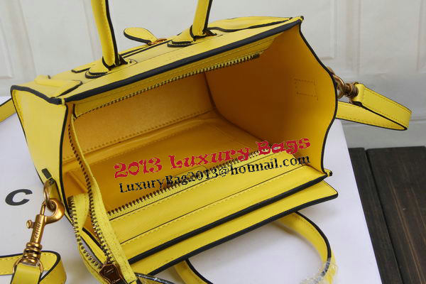 Celine Luggage Nano Bag Original Leather CTS3309 Yellow