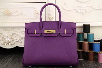 Hermes Birkin 35CM 30CM Tote Bag Original Leather HB35O Purple