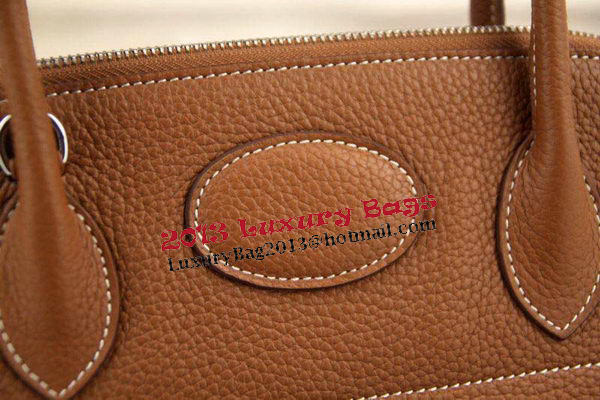 Hermes Bolide 31CM Original Leather Tote Bag Wheat