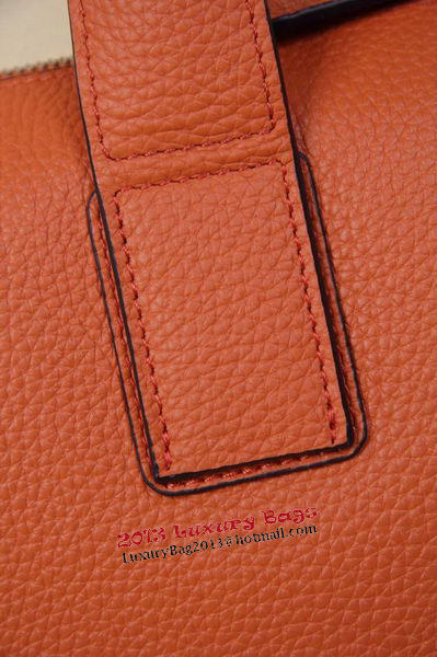 Hermes Briefcase Original Grainy Leather H8813T Orange