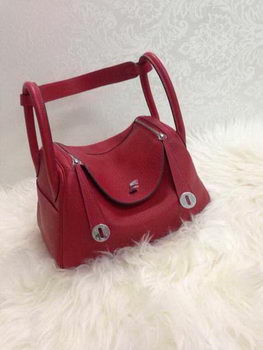 Hermes Lindy 30CM Original Leather Shoulder Bag HLD30 Burgundy