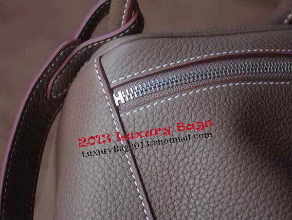 Hermes Lindy 30CM Original Leather Shoulder Bag HLD30 Dark Grey