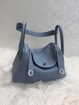 Hermes Lindy 30CM Original Leather Shoulder Bag HLD30 Light Blue