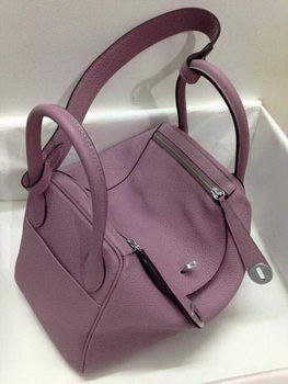 Hermes Lindy 30CM Original Leather Shoulder Bag HLD30 Light Purple