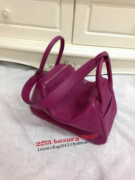 Hermes Lindy 30CM Original Leather Shoulder Bag HLD30 Purple