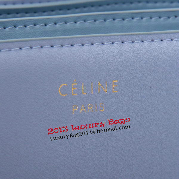 Celine Classic Box Small Flap Bag Smooth Leather C88007C SkyBlue