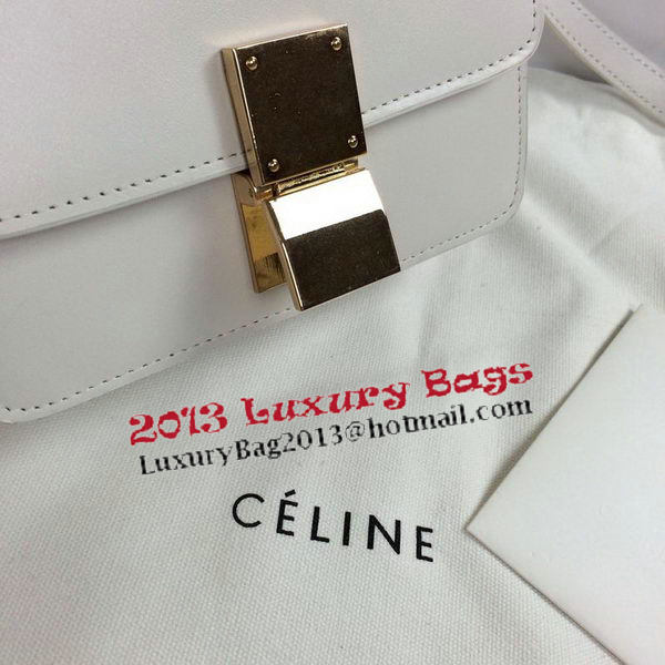 Celine Classic Box mini Flap Bag Smooth Leather C11041T White