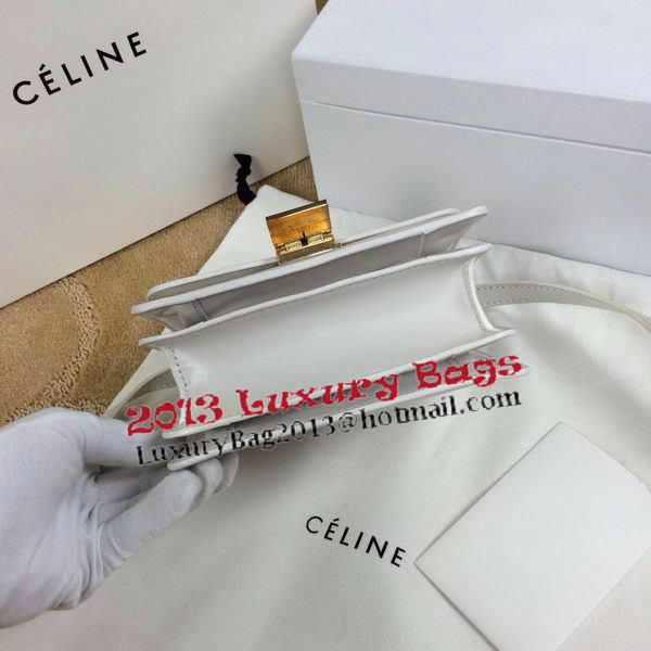 Celine Classic Box mini Flap Bag Smooth Leather C11041T White