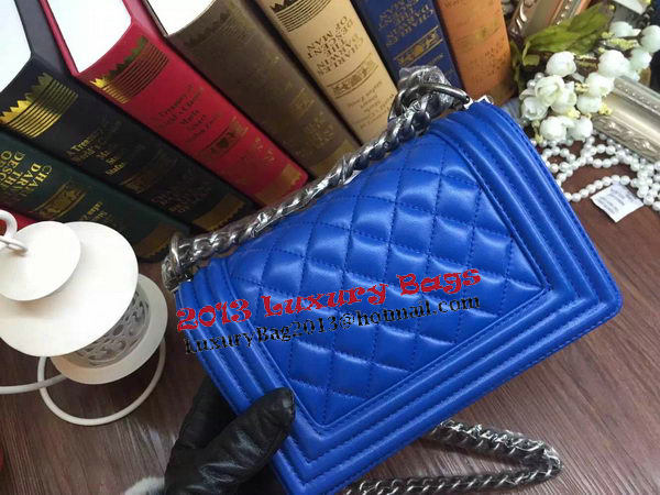 Boy Chanel Flap Shoulder Bags Sheepskin Leather A67085 Blue