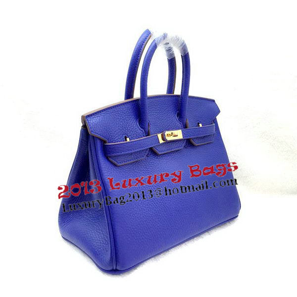 Hermes Birkin 25CM Tote Bag Original Leather H25T Royal