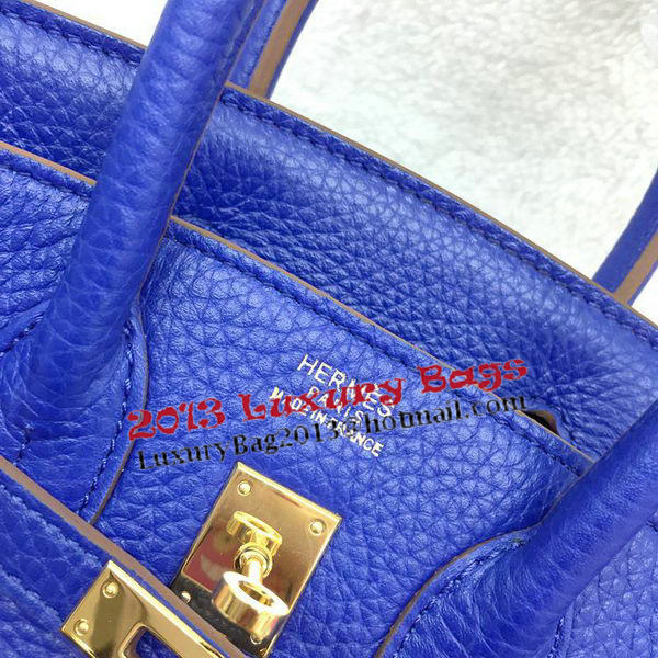 Hermes Birkin 25CM Tote Bag Original Leather H25T Royal