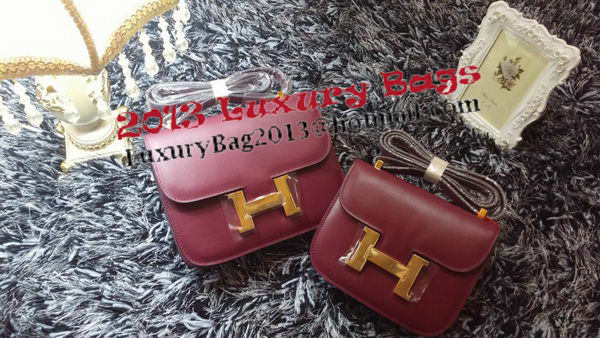 Hermes Constance Bag Smooth Leather H9998S Burgundy