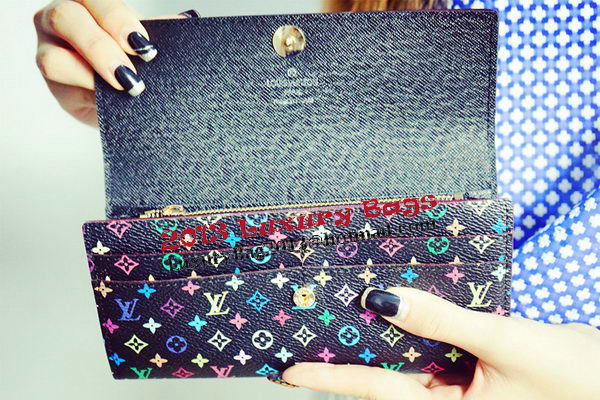 Louis Vuitton M60734 Monogram Multicolore Sarah Wallet