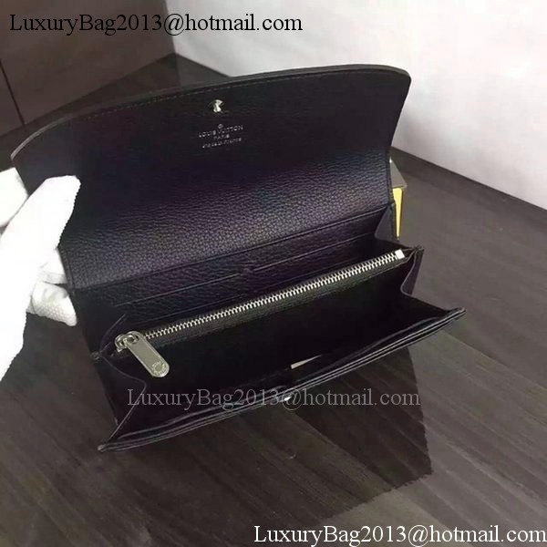 Louis Vuitton Mahina Leather IRIS Wallet M60144 Black