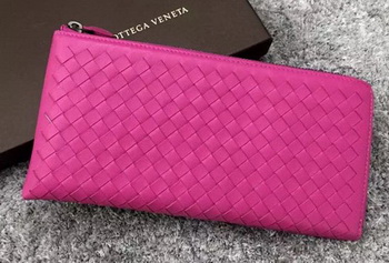 Bottega Veneta Intrecciato Leather Clutch BV144077 Rose