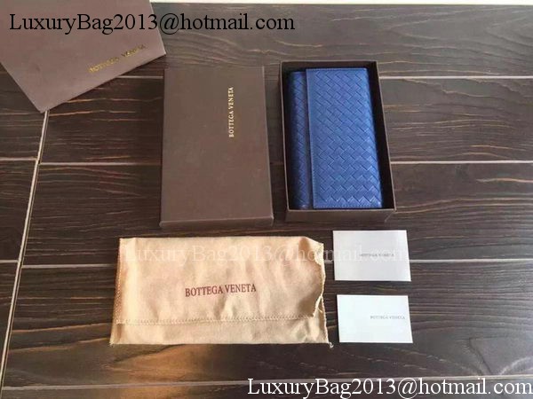 Bottega Veneta Intrecciato Nappa Tri-Flod Wallet BV150507 RoyalBlue