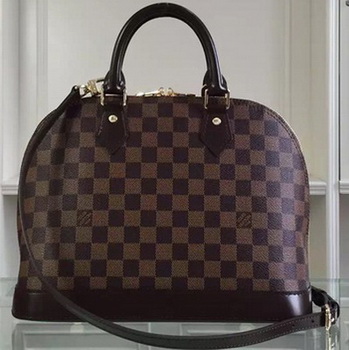 Louis Vuitton Damier Ebene Canvas ALMA MM Bag N41247