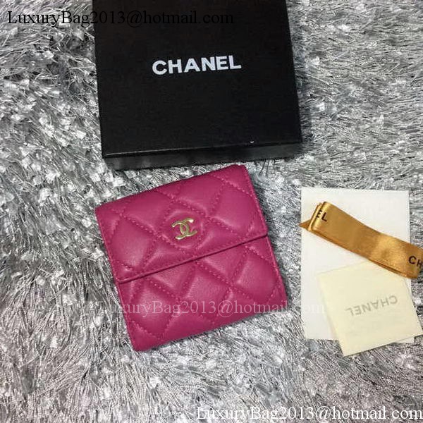 Chanel mini Tri-Fold Wallet Sheepskin Leather A48980