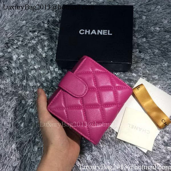 Chanel mini Tri-Fold Wallet Sheepskin Leather A48980