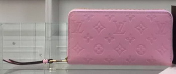 Louis Vuitton Monogram Empreinte Zippy Wallet M61035 Pink