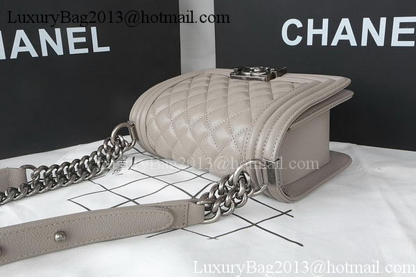 Boy Chanel mini Flap Bag Original Cannage Pattern A67085 Grey