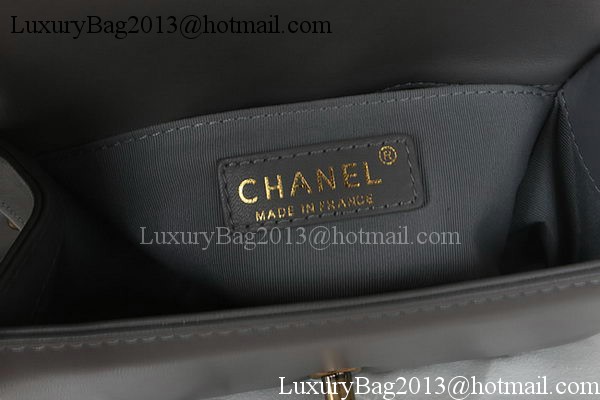 Boy Chanel mini Flap Bag Original Sheepskin A67085 Grey