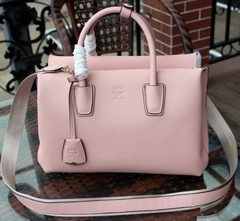 MCM Milla Tote Bag Calfskin Leather MCM1180 Light Pink