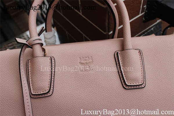 MCM Milla Tote Bag Calfskin Leather MCM1180 Light Pink