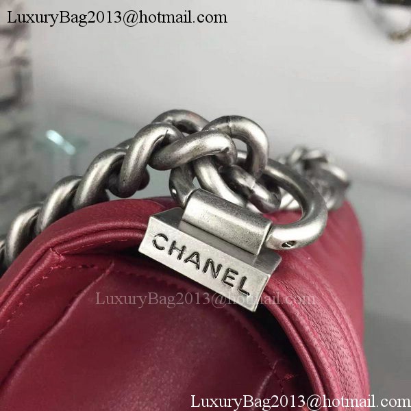 Chanel Boy Flap Shoulder Bags Sheepskin Leather A67086 Burgundy