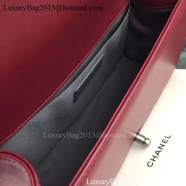 Chanel Boy Flap Shoulder Bags Sheepskin Leather A67086 Burgundy