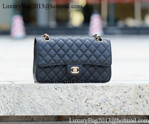 Chanel 2.55 Series Flap Bag Black Cannage Pattern A1112 Gold