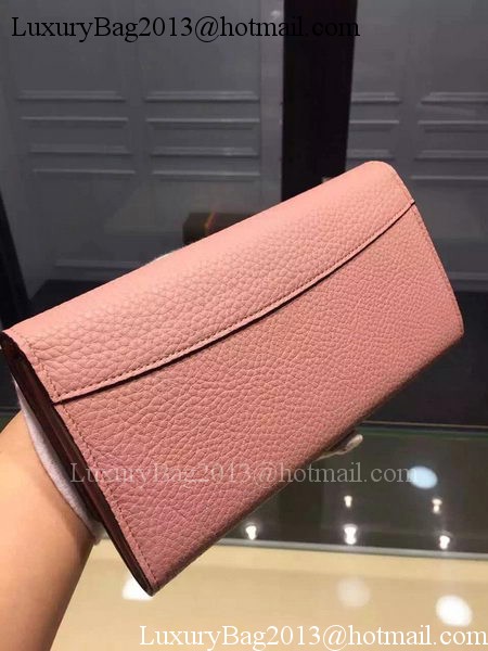 Louis Vuitton Litchi Leather LOUISE WALLET M60766 Pink