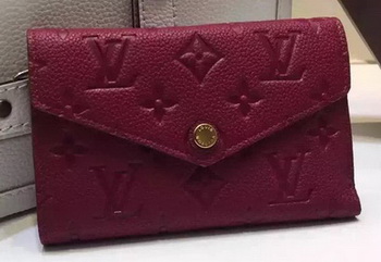 Louis Vuitton Monogram Empreinte SARAH WALLET M61184 Purple