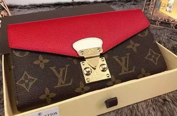 Louis Vuitton Monogram Canvas PALLAS WALLET M58414 Red