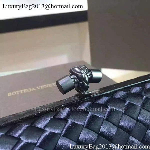 Bottega Veneta STRETCH Knot Sheepskin Leather Clutch BV8651 Black