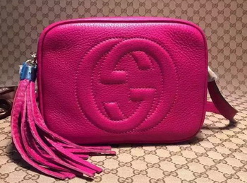 Gucci Soho Calfskin Leather Disco Bag 308364 Rose