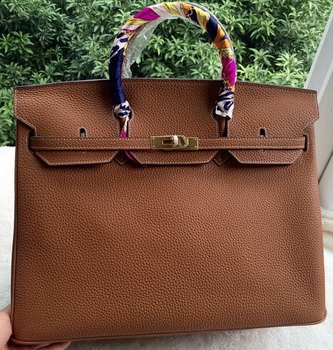 Hermes Birkin 40CM Bag Wheat Litchi Leather BK40 Gold