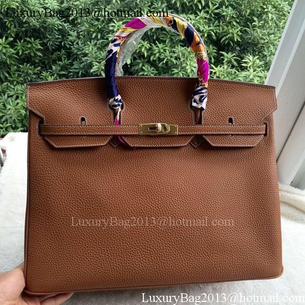 Hermes Birkin 40CM Bag Wheat Litchi Leather BK40 Gold