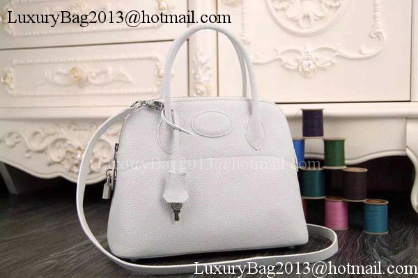 Hermes Bolide 37CM Calfskin Leather Tote Bag B1004 White