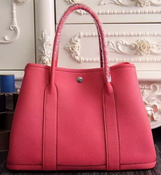 Hermes Garden Party 36cm 30cm Tote Bag Original Leather Light Red